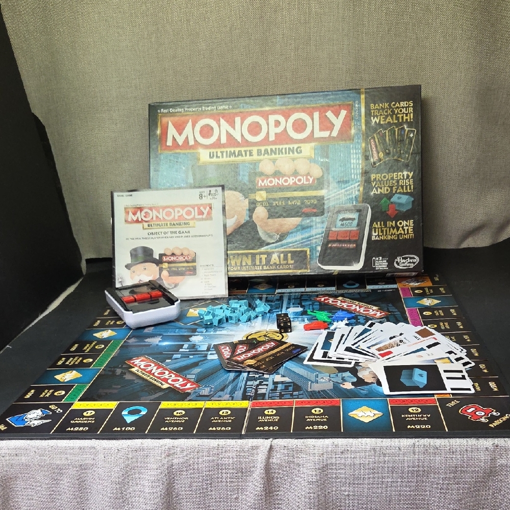 Hasbro‎ Gaming Monopoly Ultimate Banking Edition Board Game Complete